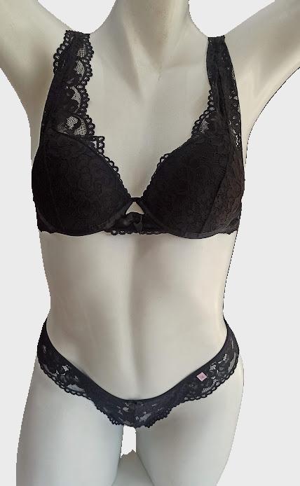 Conjunto renda com alças em renda